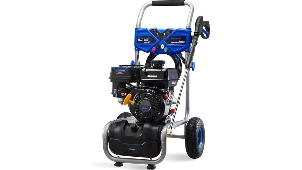 high pressure gas washer