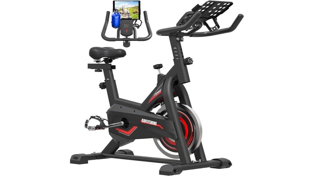 indoor cycling bike with ipad mount