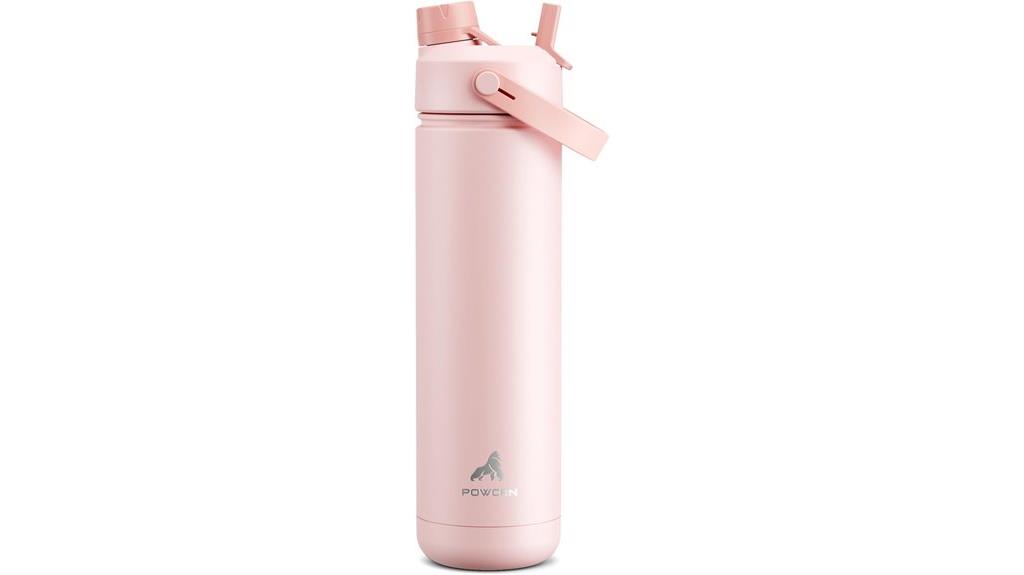 insulated bottle with dual lid