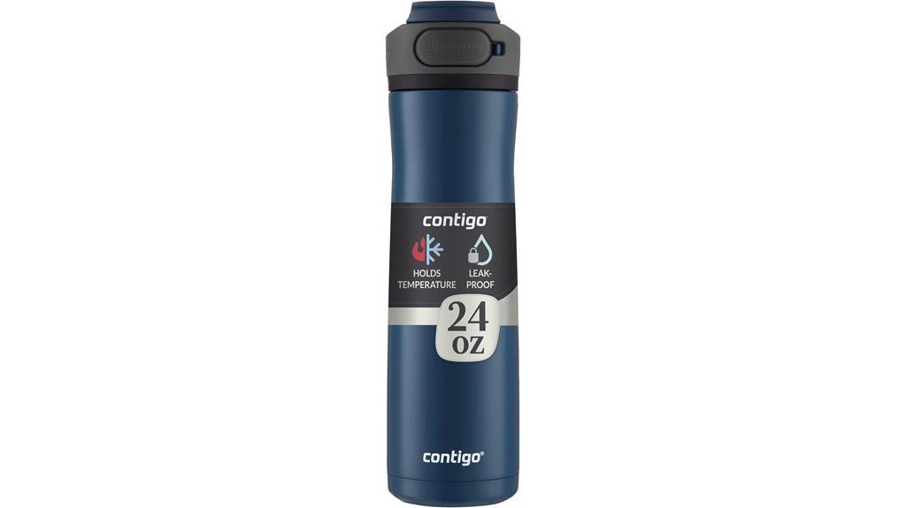insulated spill proof water bottle