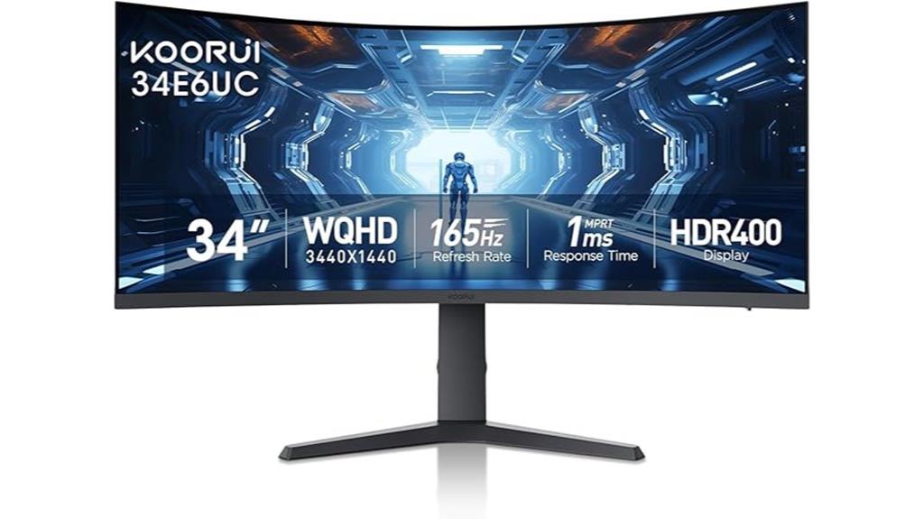 koorui 34 inch ultrawide monitor