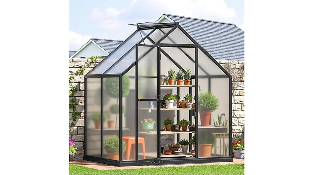 large aluminum greenhouse