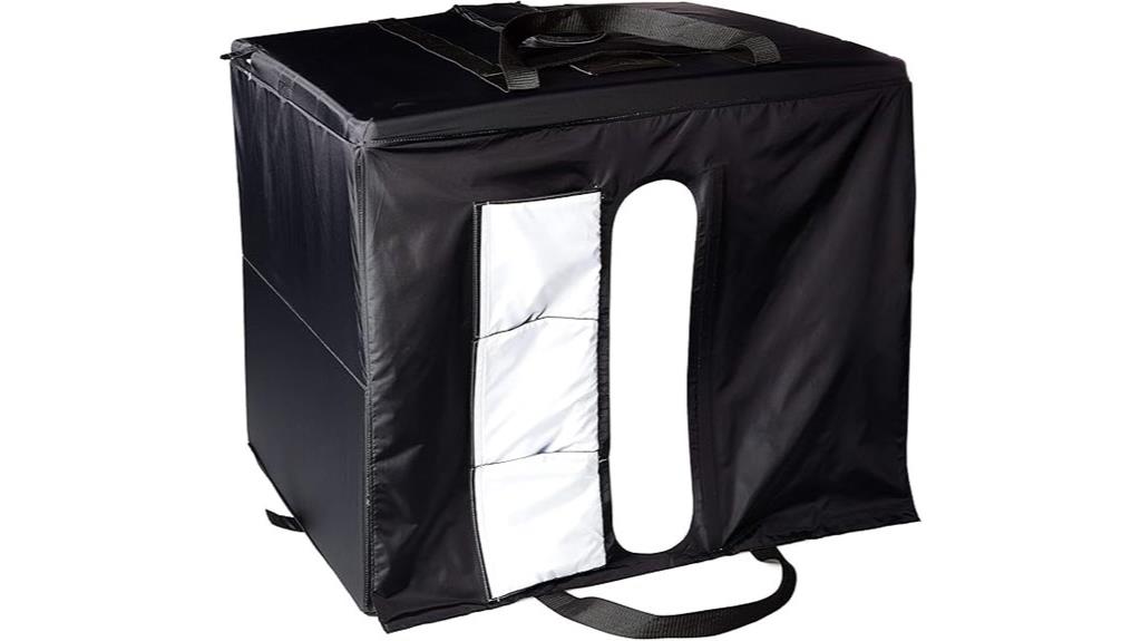 large black photo studio