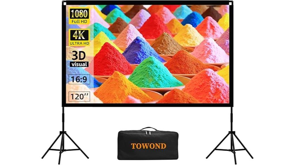 large portable projector screen