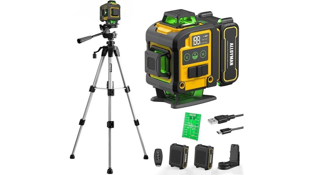 laser level with tripod