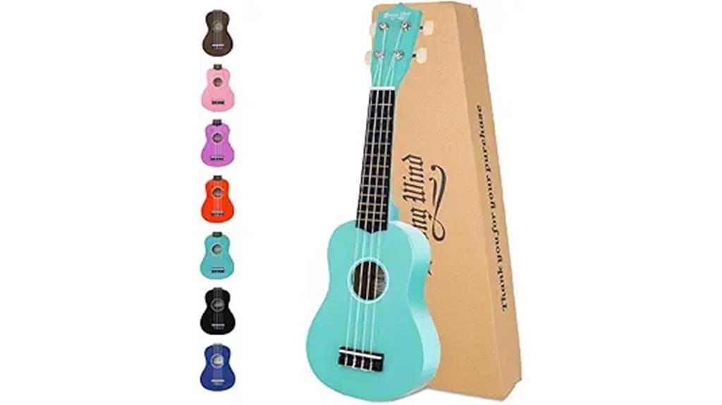 light blue beginner ukulele