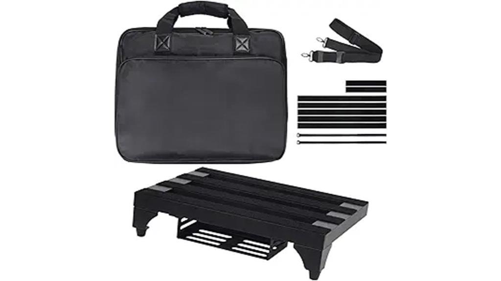 lightweight aluminum pedalboard
