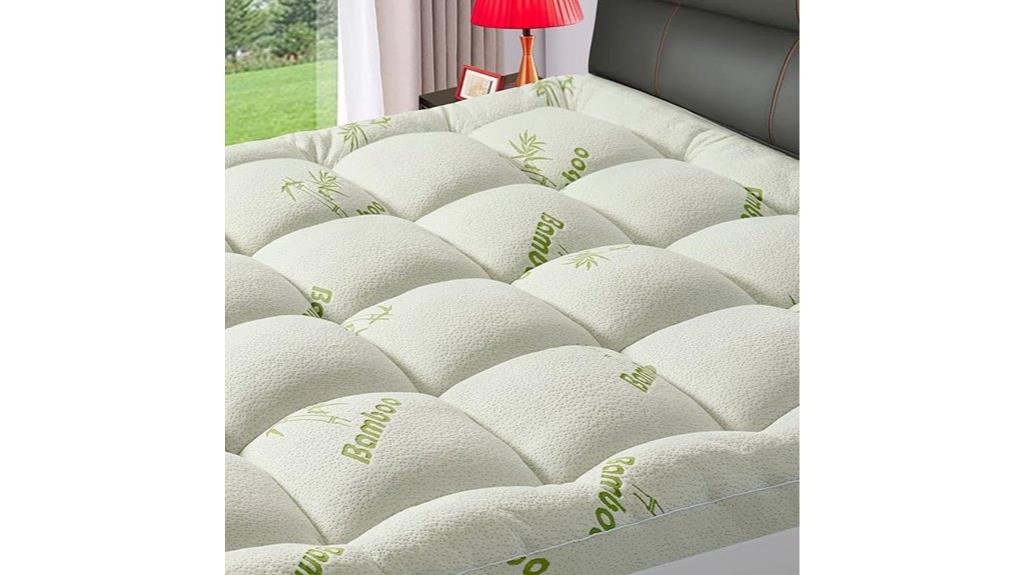 luxury bamboo mattress topper