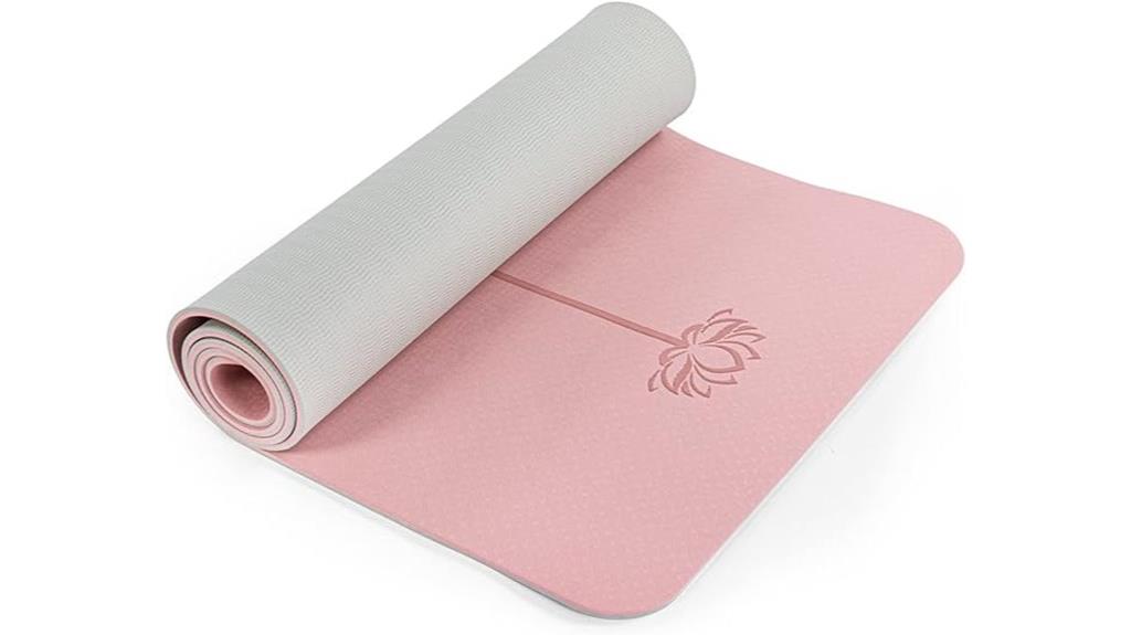 non slip pilates mat with carrying