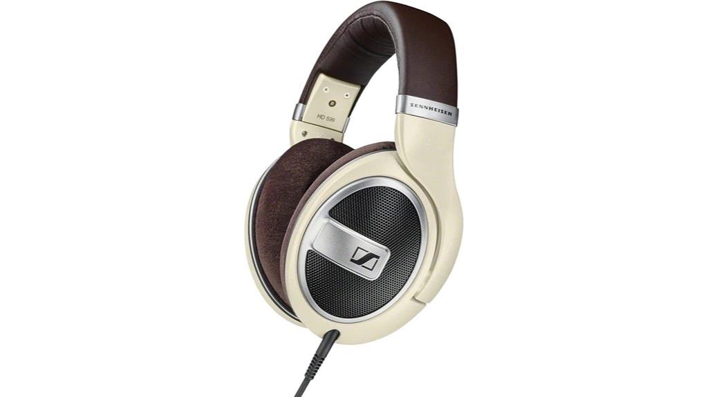 open back ivory headphones
