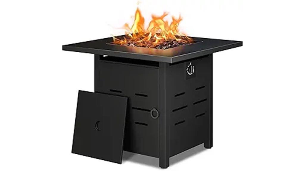 outdoor propane fire pit