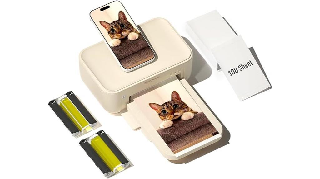 photo printer with sheets