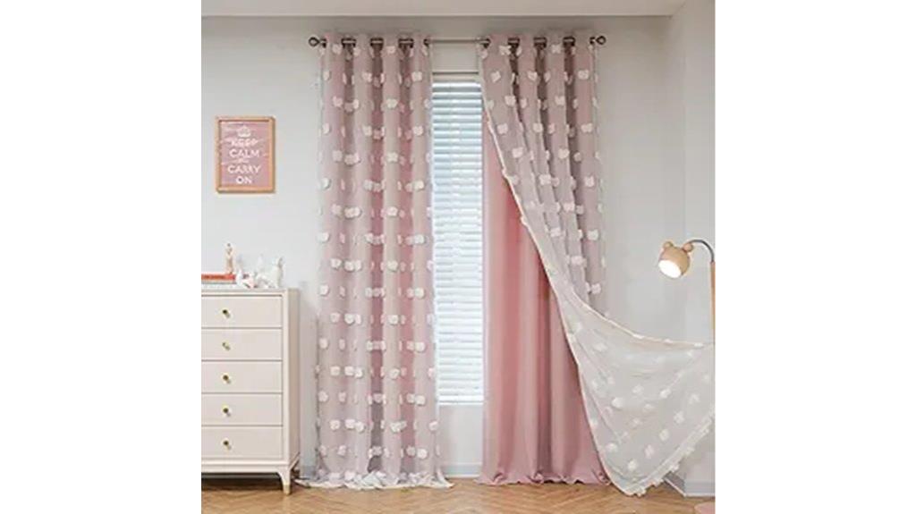 pink bedroom curtains 84 inch