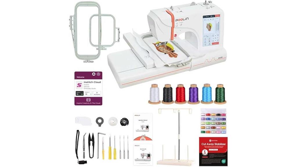 poolin wifi embroidery machine