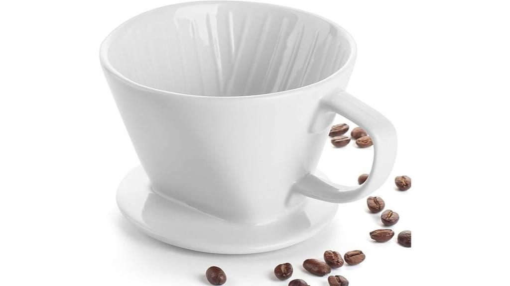 porcelain manual coffee brewer