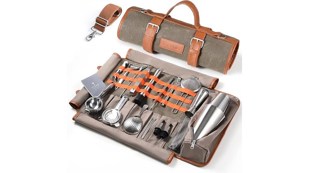 portable 22 piece bar set