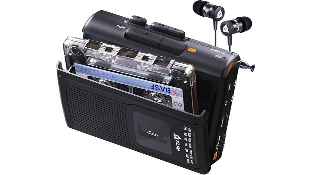 portable cassette player recorder