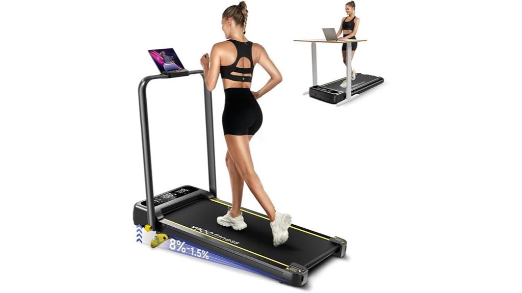 portable inclined foldable treadmill
