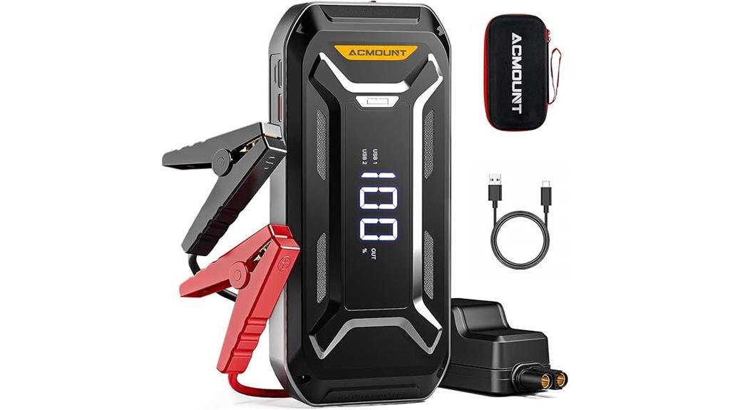 portable jump starter lcd