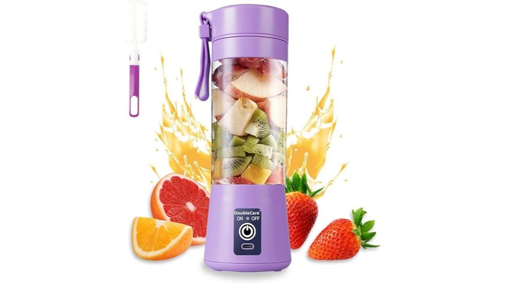 portable purple usb blender