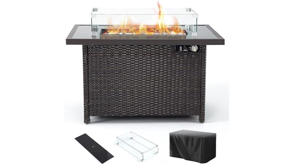propane fire pit table
