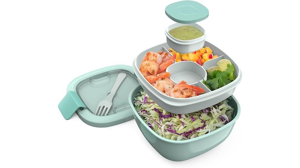 removable bento salad container