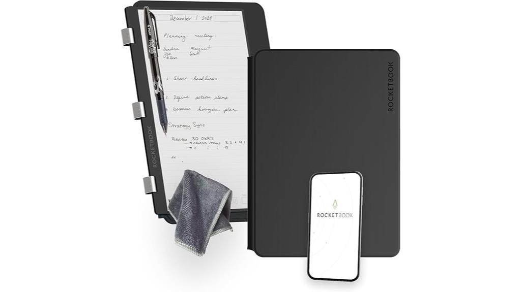 reusable letter sized smart notebook