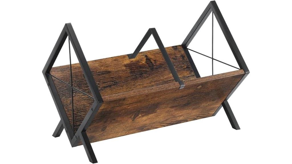 rustic brown vinyl storage