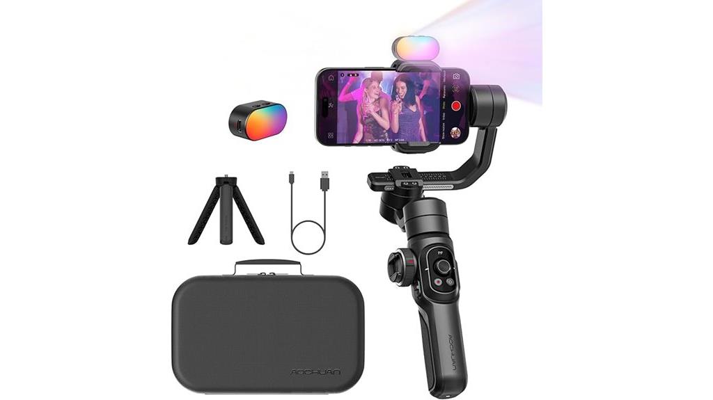 smartphone gimbal with lights