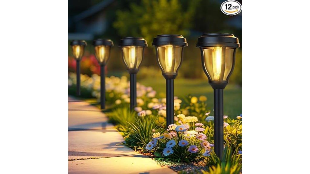 solar waterproof garden pathlights