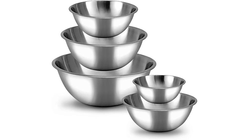 stainless steel bowl set