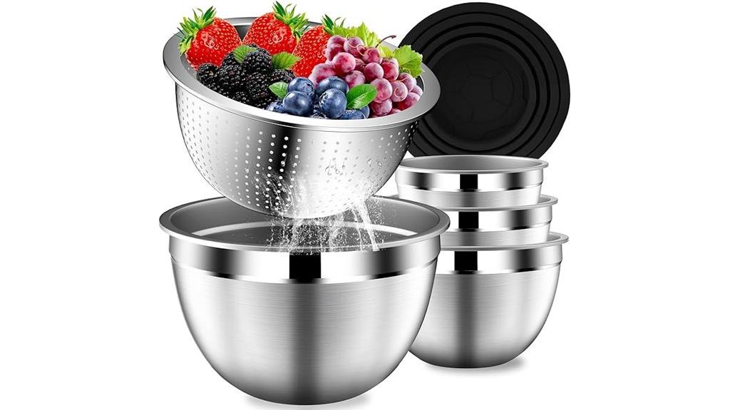 stainless steel bowls set