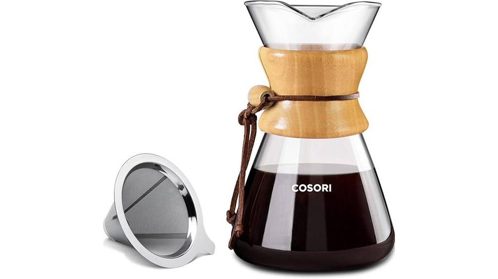 stainless steel filter coffee maker