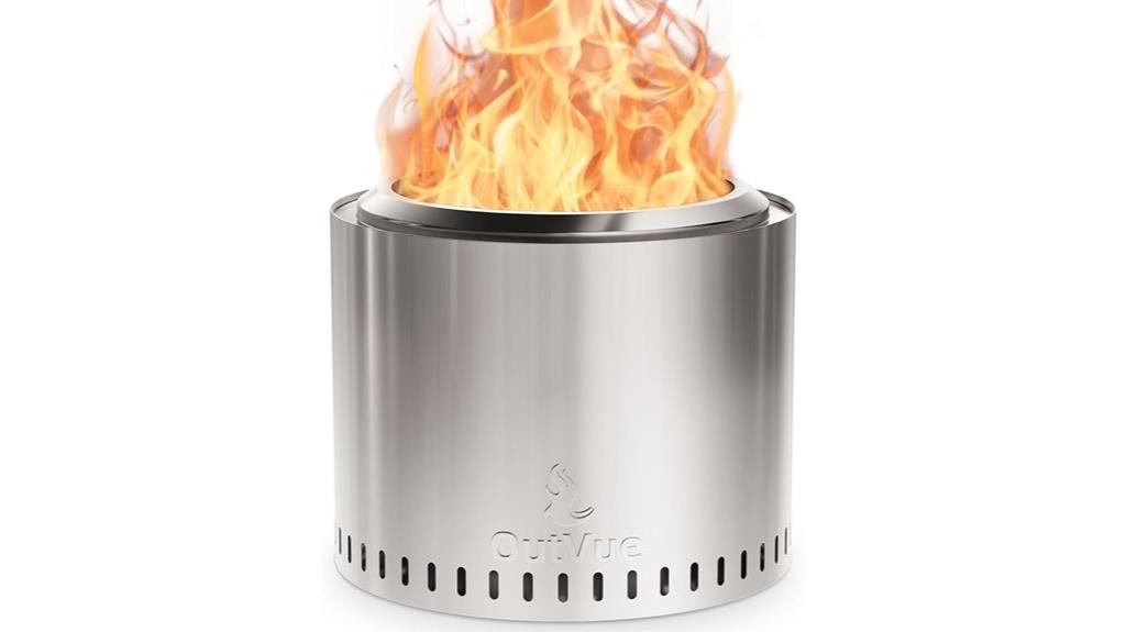 stainless steel fire pit