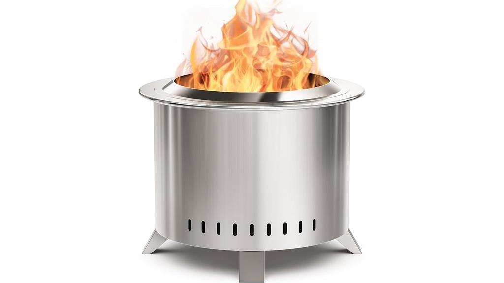 stainless steel smokeless firepit