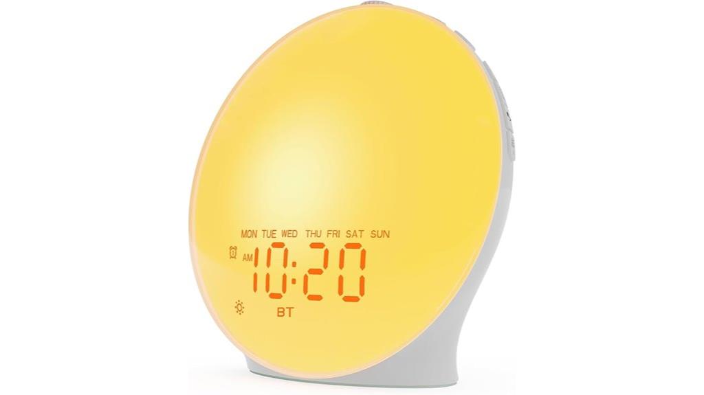 sunrise alarm with nightlights