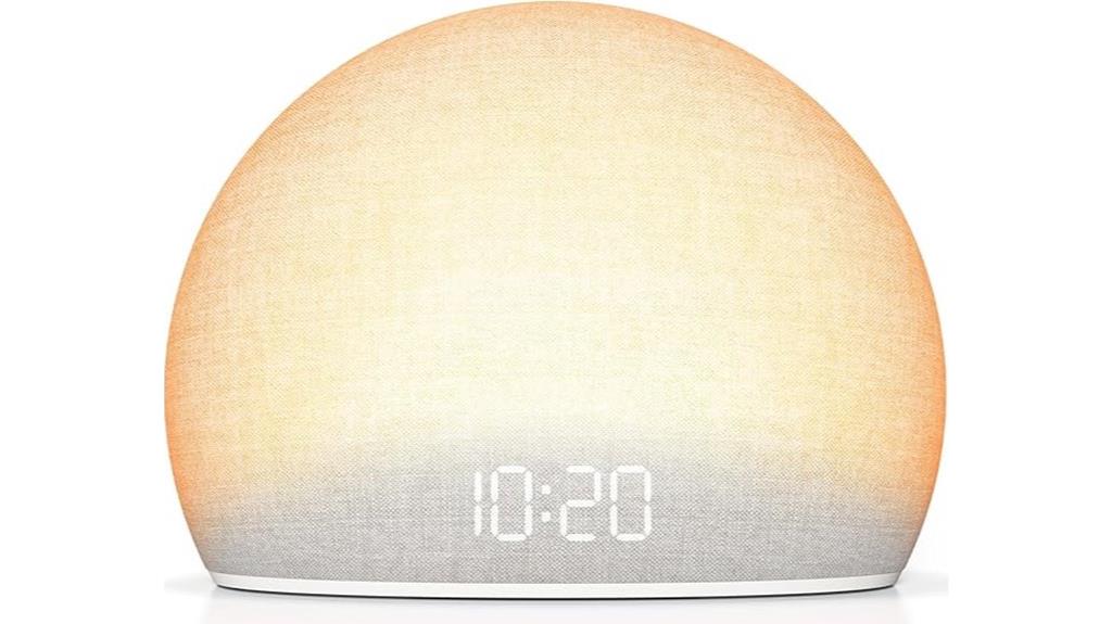 sunrise alarm with white noise