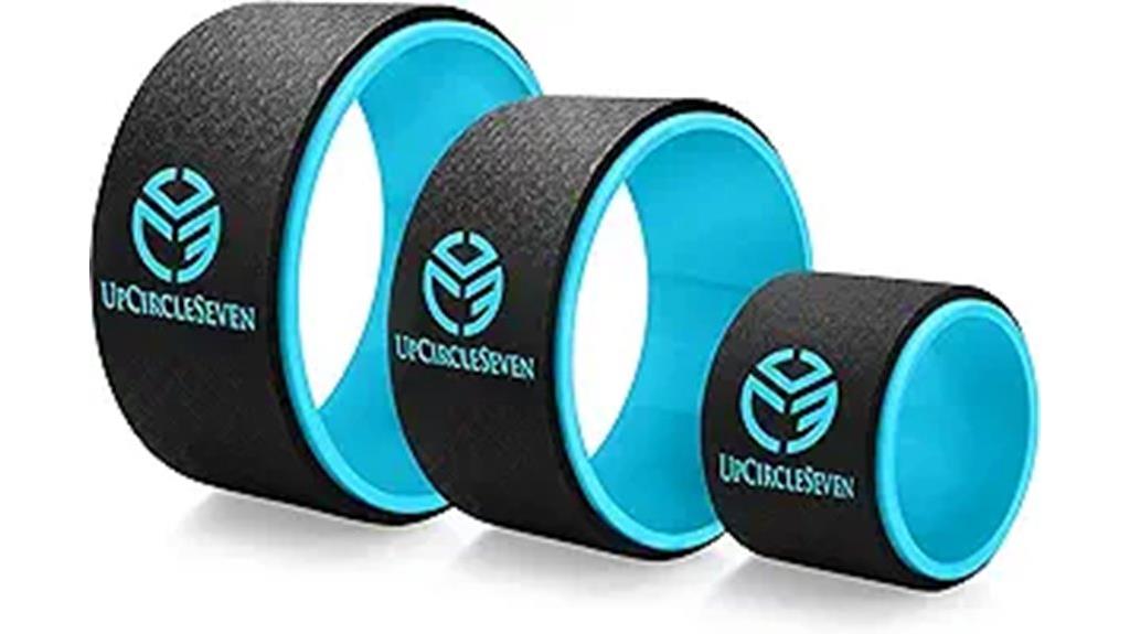 three piece yoga wheel set