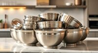 top stainless steel mixing bowls