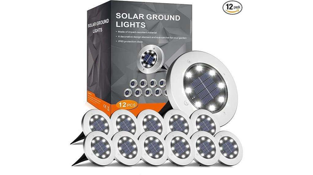 twelve solar garden lights