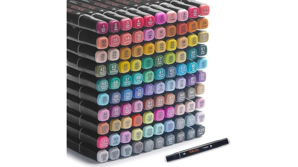 vibrant dual tip markers