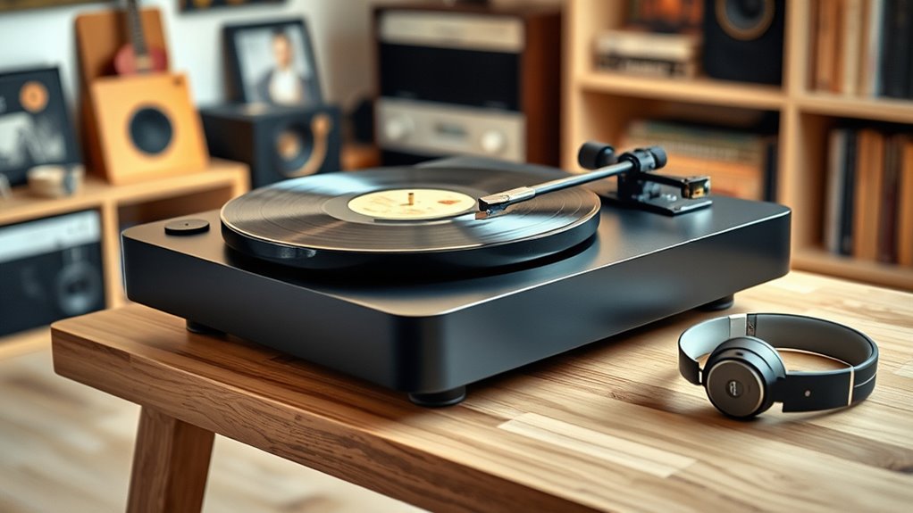 vintage bluetooth record players