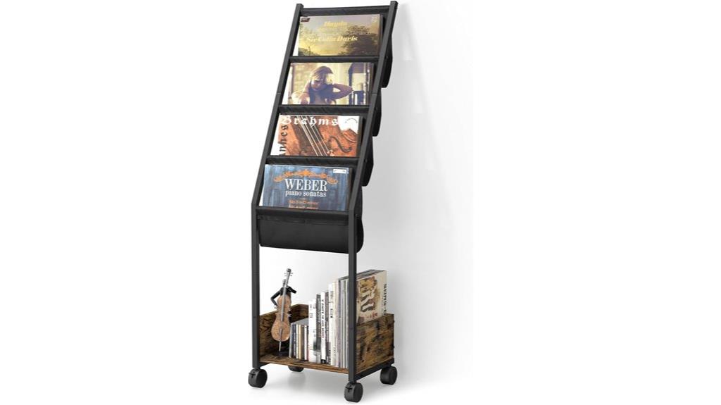 vinyl record storage rack