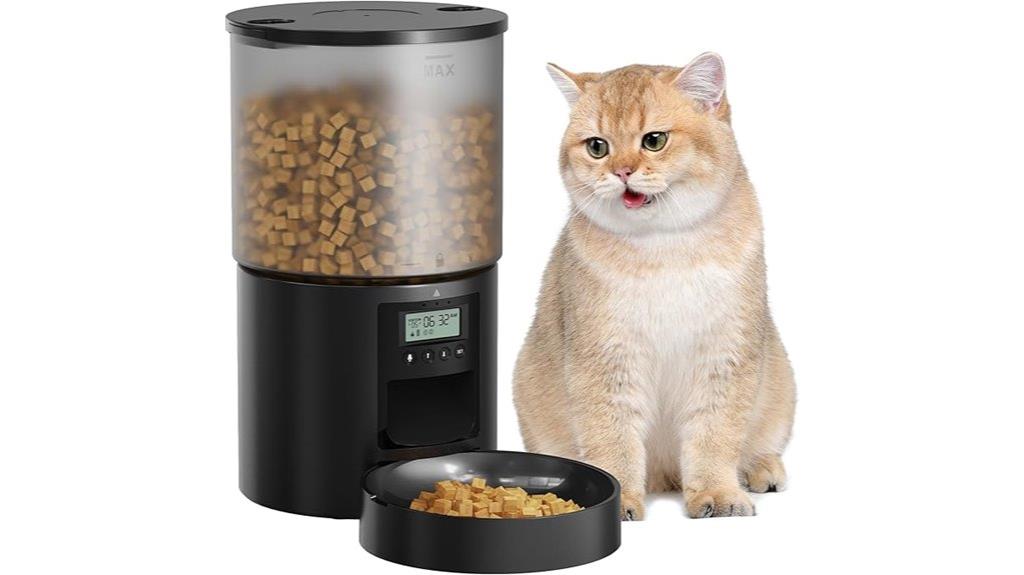 voice controlled timed feeder