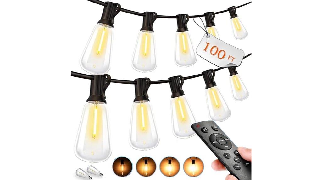 waterproof dimmable connectable lights