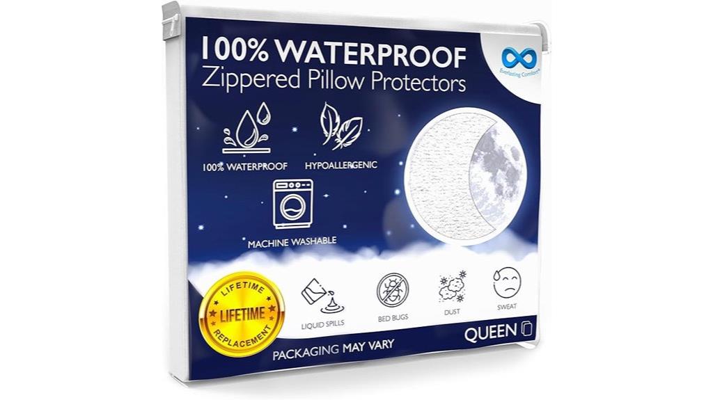 waterproof queen pillow protectors