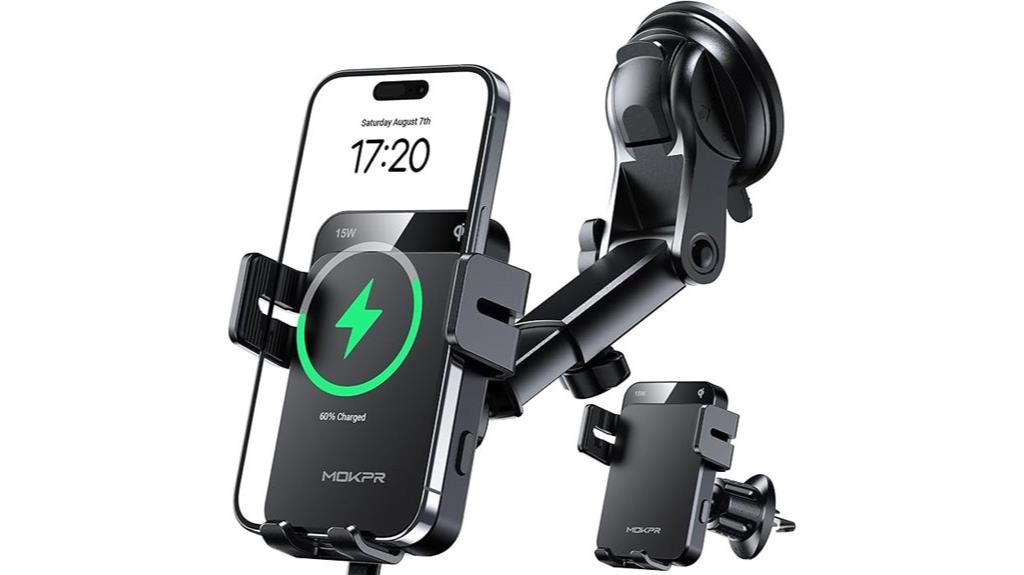 wireless 15w car mount
