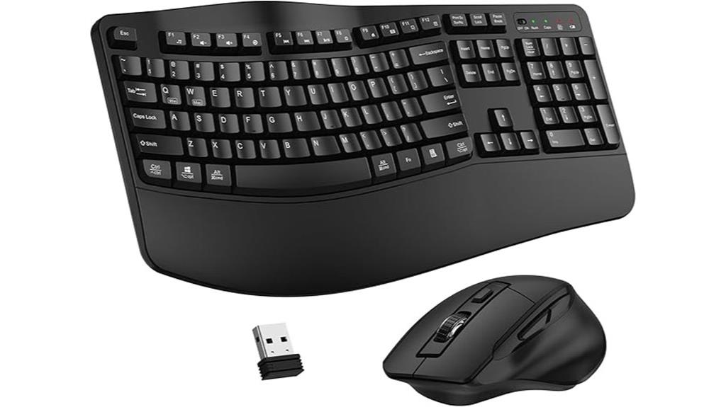 wireless ergonomic keyboard and mouse