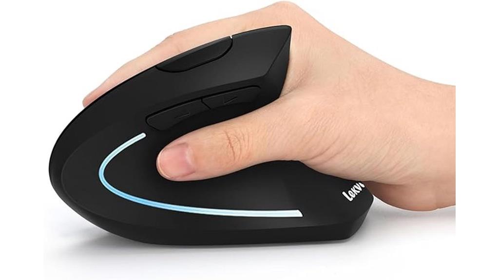 wireless vertical mouse adjustable