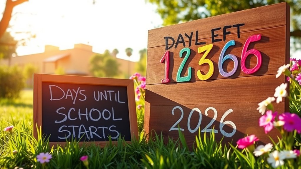 counting days until school